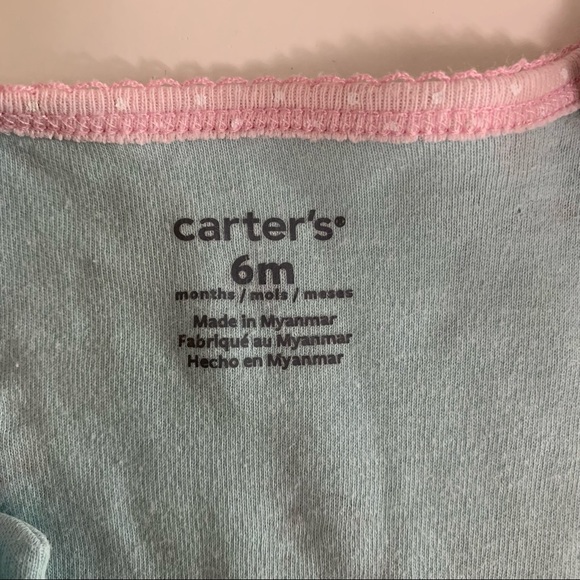 Carter’s bunny two-way zipper sleeper - Picture 7 of 8